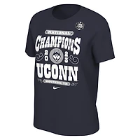 Nike UConn Huskies 2023 NCAA Mens Basketball National Champions Celebration T-Shirt