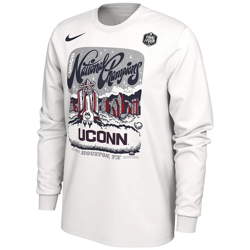 Nike UConn Huskies 2023 NCAA Mens Basketball National Champions Expressive Long Sleeve T-Shirt