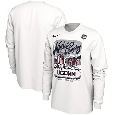 Nike UConn Huskies 2023 NCAA Mens Basketball National Champions Expressive Long Sleeve T-Shirt