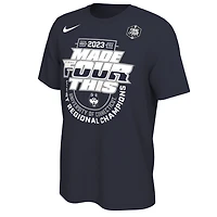 Nike UConn Huskies 2023 NCAA Men's Basketball Tournament March Madness Final Four Regional Champions Locker Room T-Shirt