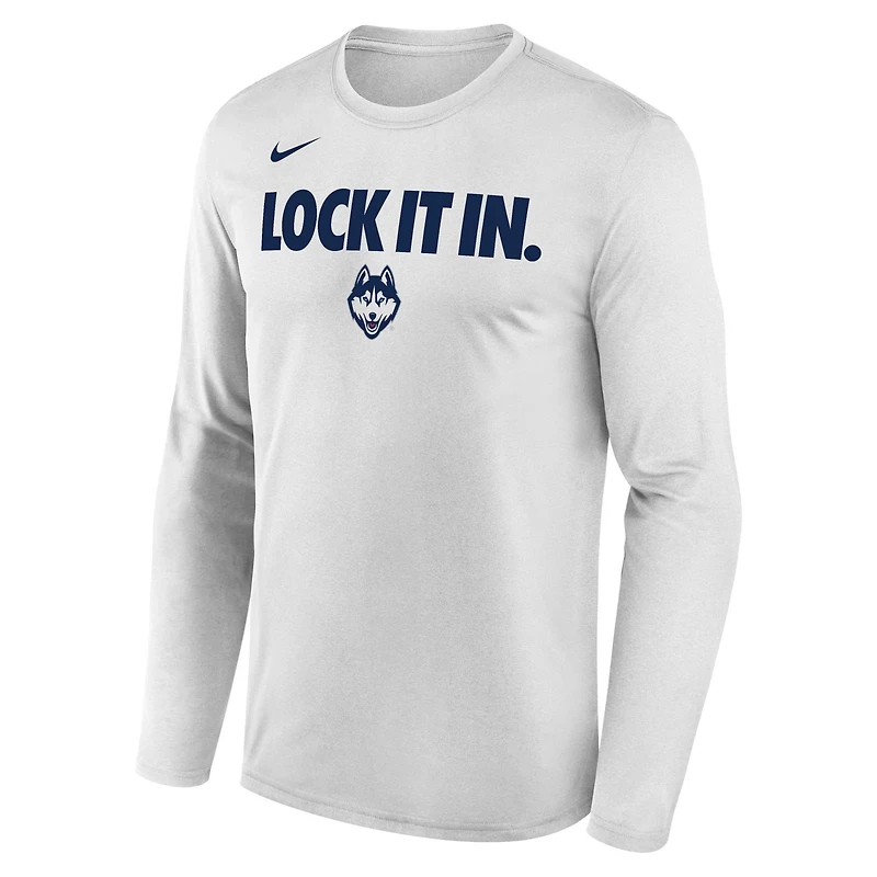 Nike UConn Huskies 2026 On-Court Bench Long Sleeve T-Shirt