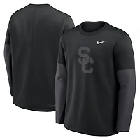 Nike USC Trojans 2025 Sideline Coach Therma-FIT Long Sleeve T-Shirt