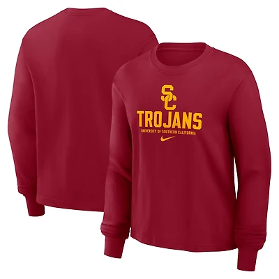 Nike USC Trojans Primetime University Boxy Long Sleeve T-Shirt