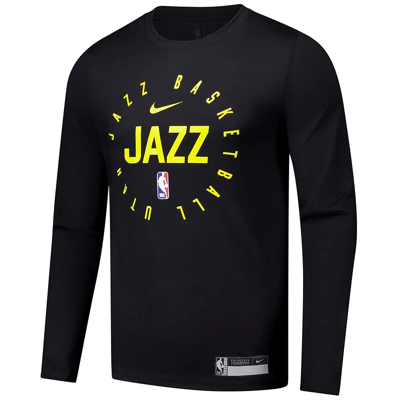 Nike Utah Jazz 2024 25 Legend On-Court Practice Long Sleeve T-Shirt