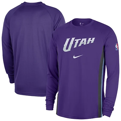 Nike Utah Jazz 2025 26 Authentic Pre-Game Legend Dri-FIT Long Sleeve Shooting Shirt