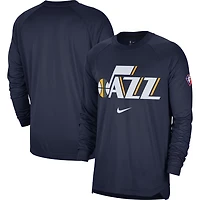 Nike Utah Jazz 75th Anniversary Pregame Shooting Performance Raglan Long Sleeve T-Shirt