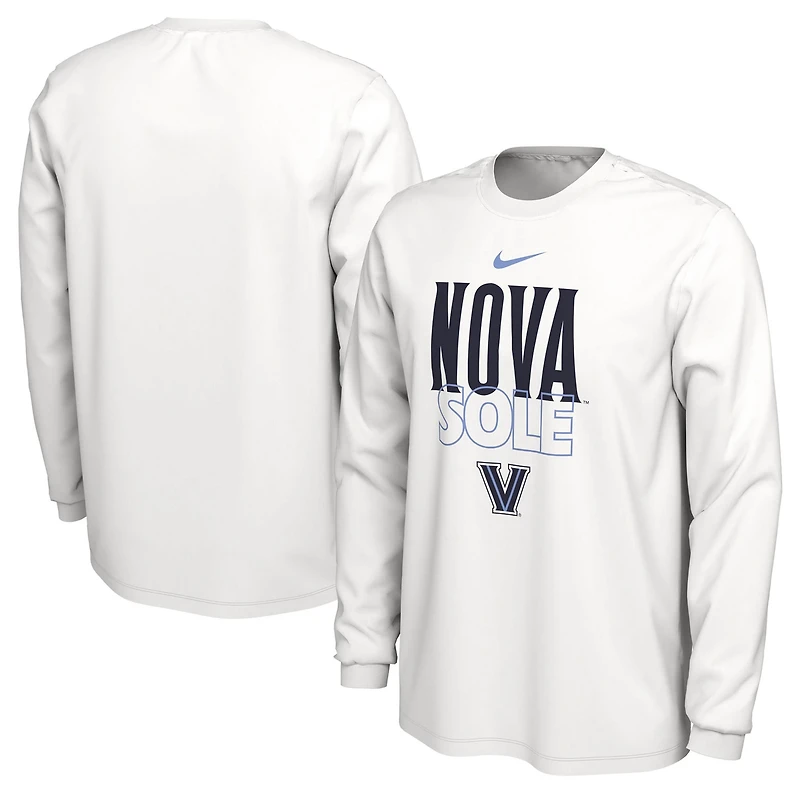 Nike Villanova Wildcats 2023 On Court Bench Long Sleeve T-Shirt