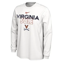 Nike Virginia Cavaliers 2023 On Court Bench Long Sleeve T-Shirt