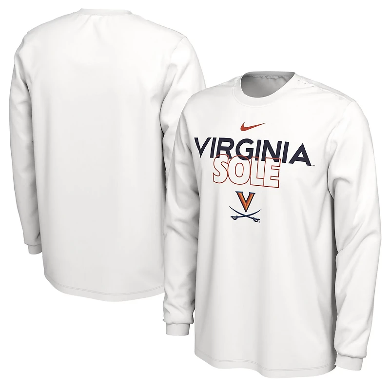 Nike Virginia Cavaliers 2023 On Court Bench Long Sleeve T-Shirt