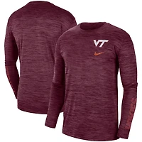 Nike Virginia Tech Hokies Velocity Legend Team Performance Long Sleeve T-Shirt