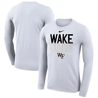 Nike Wake Forest Demon Deacons 2023 On Court Bench Long Sleeve T-Shirt