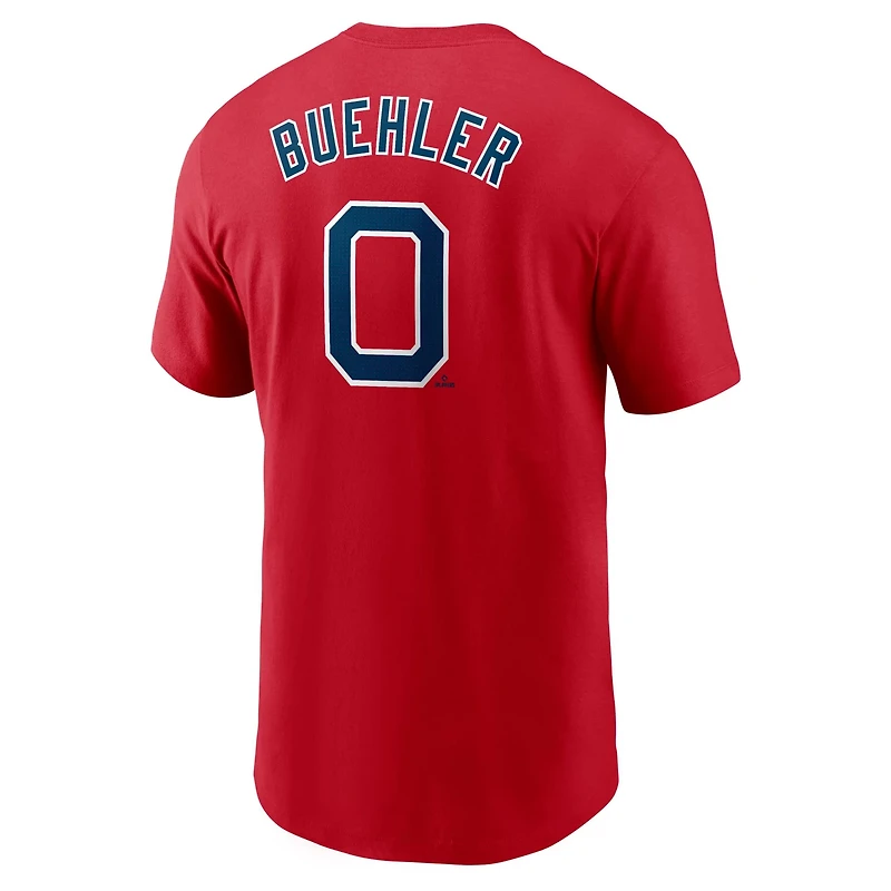 Nike Walker Buehler Boston Sox Fuse Name  Number T-Shirt