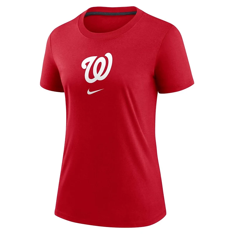 Nike Washington Nationals Authentic Collection Early Work Tri-Blend T-Shirt