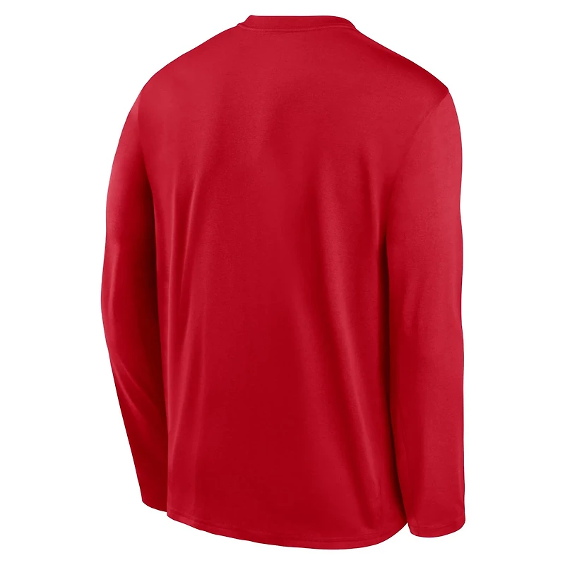 Nike Washington Nationals Authentic Collection Team Logo Legend Performance Long Sleeve T-Shirt