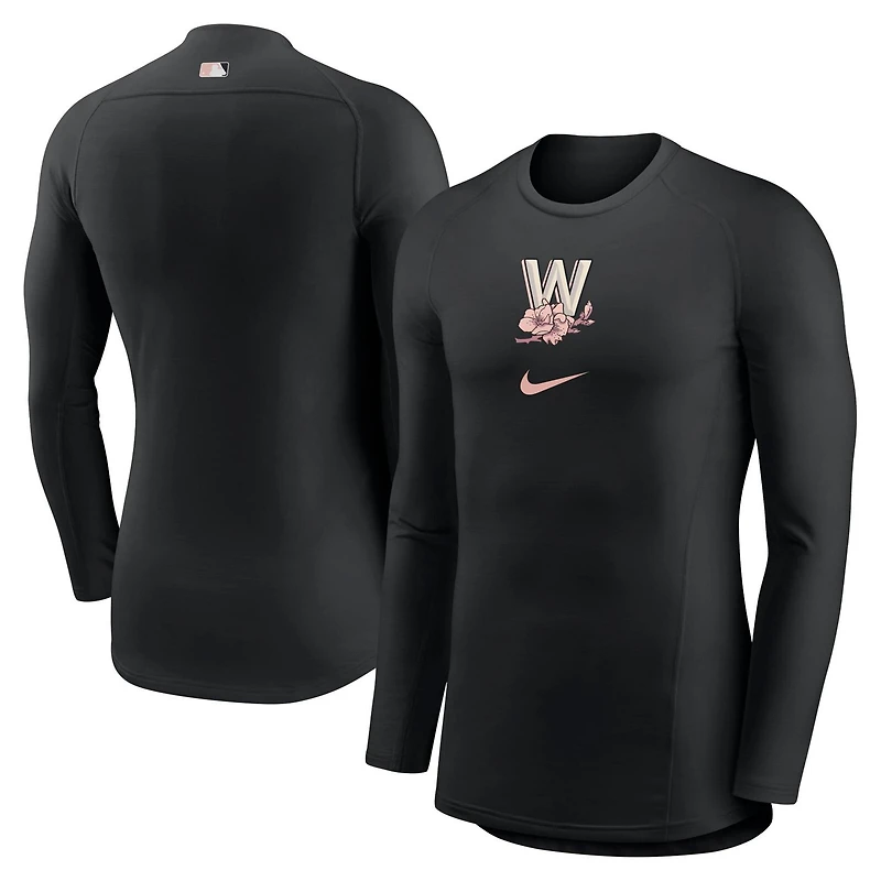 Nike Washington Nationals City Connect Base Layer Raglan Long Sleeve Performance T-Shirt