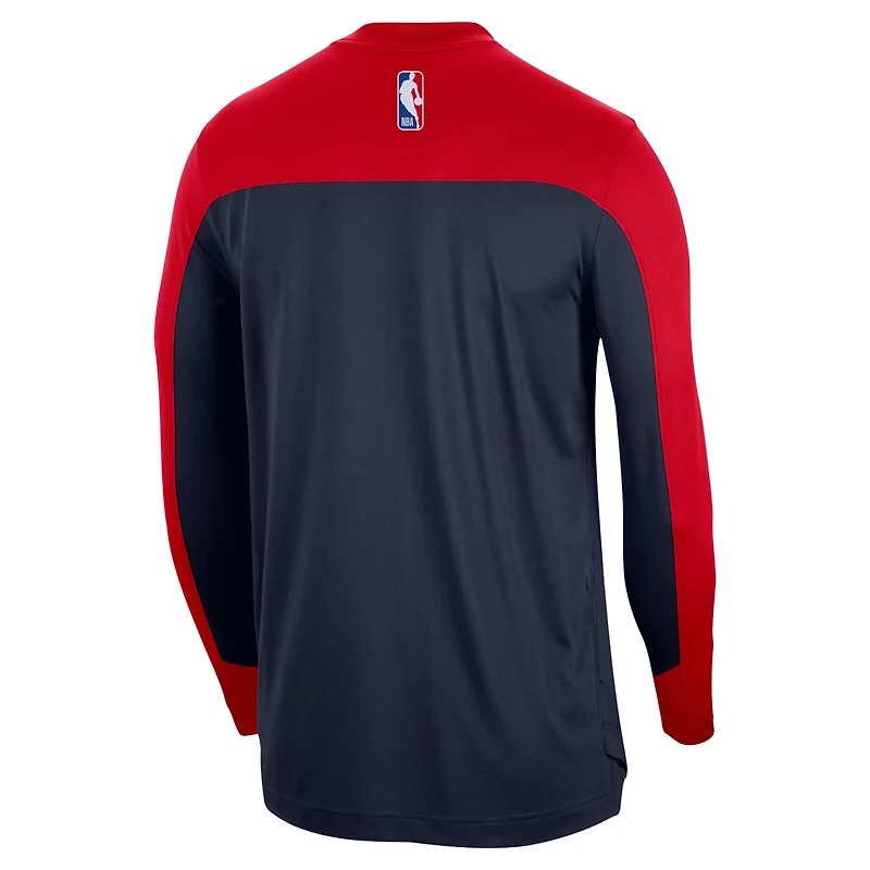 Nike Washington Wizards 2024 25 Authentic Pre-Game Legend Long Sleeve Shooting Shirt