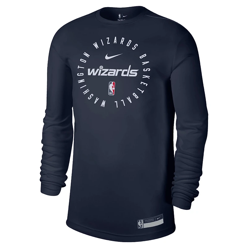 Nike Washington Wizards 2024 25 Legend On-Court Practice Long Sleeve T-Shirt