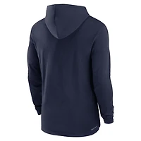 Nike West Virginia Mountaineers 2024 Sideline Hoodie Performance Long Sleeve T-Shirt