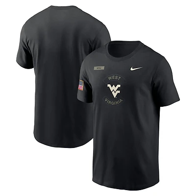 Nike West Virginia Mountaineers 2025 Military Appreciation Performance T-Shirt