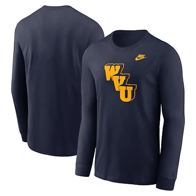 Nike West Virginia Mountaineers Legacy Primary Logo Long Sleeve T-Shirt