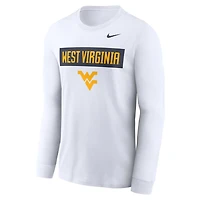 Nike West Virginia Mountaineers Two-Hit Classic Location Long Sleeve T-Shirt