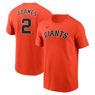 Nike Willy Adames San Francisco Giants Fuse Name  Number T-Shirt