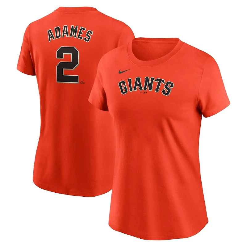 Nike Willy Adames San Francisco Giants Fuse Name  Number T-Shirt