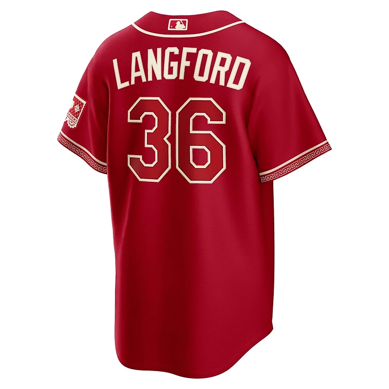 Nike Wyatt Langford Texas Rangers 2026 City Connect Stadium Jersey