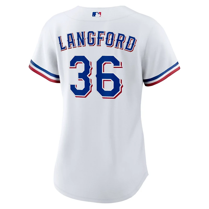 Nike Wyatt Langford Texas Rangers Home Replica Jersey