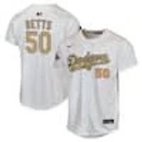 Nike Youth Los Angeles Dodgers Mookie Betts Gold World Series Jersey