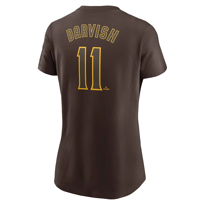 Nike Yu Darvish San Diego Padres Fuse Name  Number T-Shirt