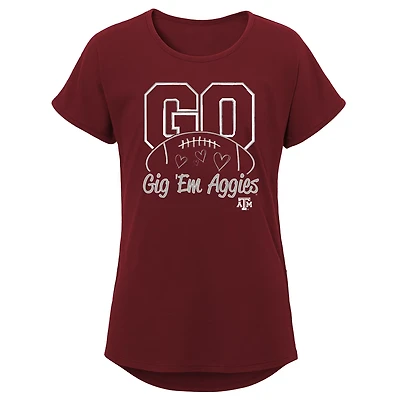 Outerstuff Girls' Texas A&M University Go Team T-shirt