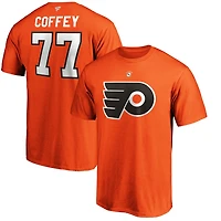 Paul Coffey Philadelphia Flyers Authentic Stack Retired Player Name  Number T-Shirt