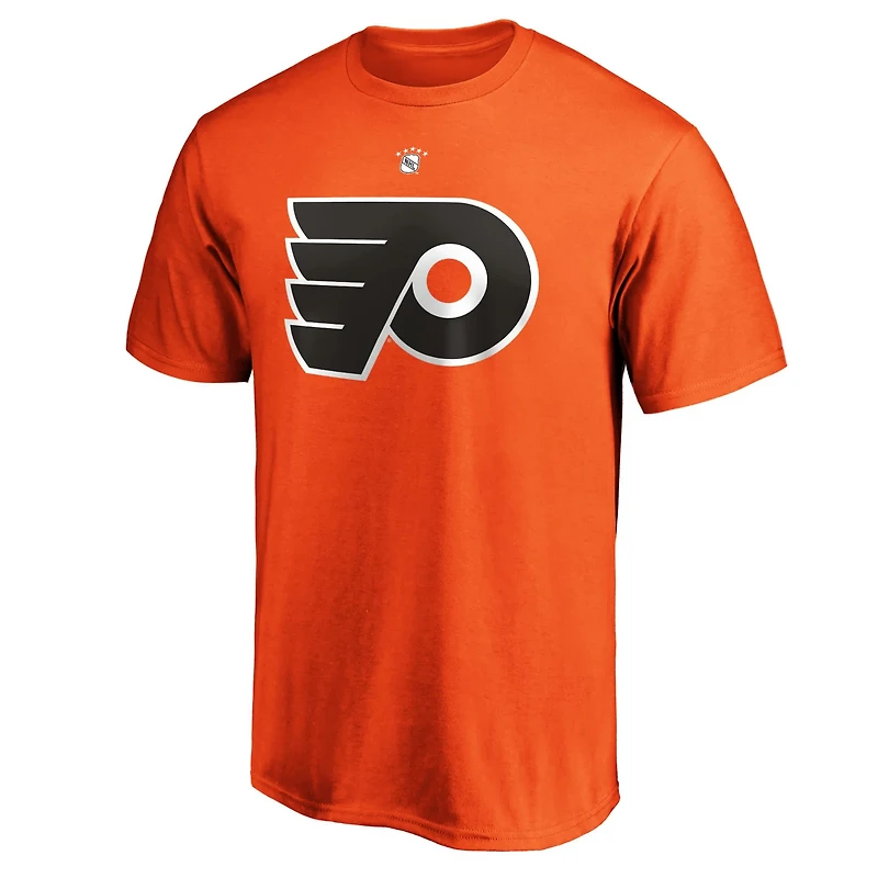 Paul Coffey Philadelphia Flyers Authentic Stack Retired Player Name Number T-Shirt
