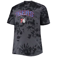 Philadelphia 76ers Big  Tall Marble Dye Tonal Performance T-Shirt