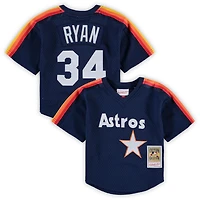 Preschool  Mitchell Ness Nolan Ryan Houston Astros Cooperstown Collection Mesh Batting Practice Jersey
