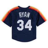 Preschool  Mitchell Ness Nolan Ryan Houston Astros Cooperstown Collection Mesh Batting Practice Jersey