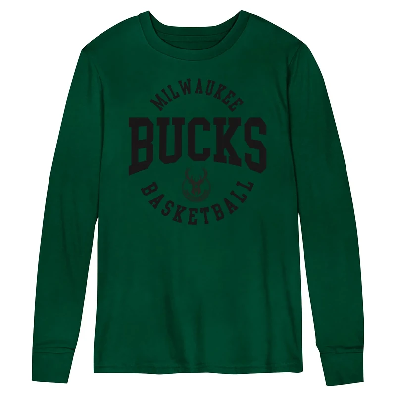 Preschool Hunter Milwaukee Bucks Around the Block Long Sleeve T-Shirt
