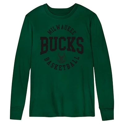 Preschool Hunter Milwaukee Bucks Around the Block Long Sleeve T-Shirt