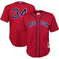 Preschool Mitchell  Ness David Ortiz Boston Sox Cooperstown Collection Mesh Batting Practice Jersey