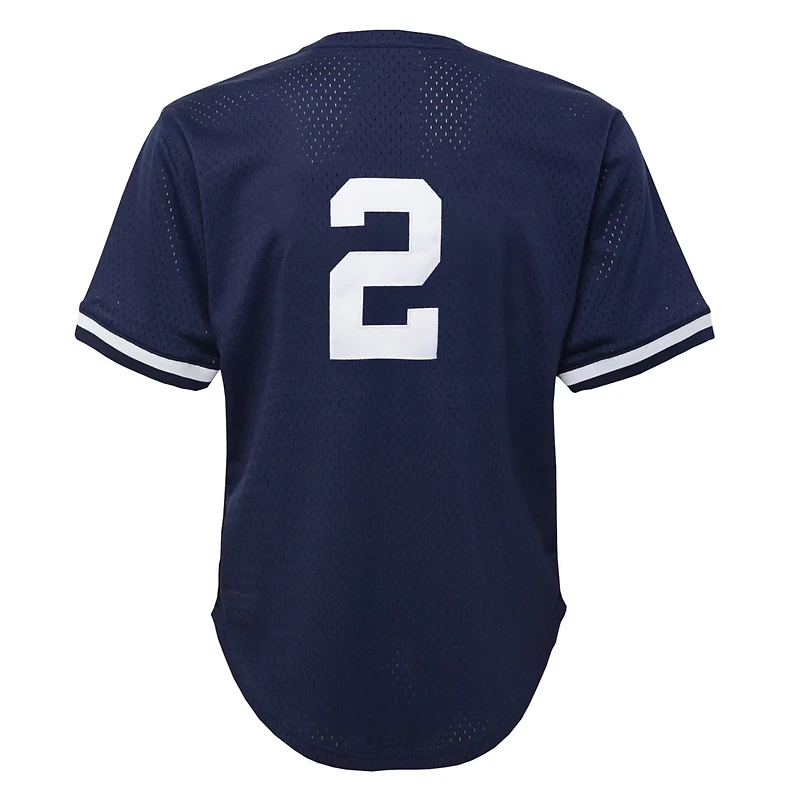 Preschool Mitchell  Ness Derek Jeter New York Yankees Cooperstown Collection Mesh Batting Practice Jersey