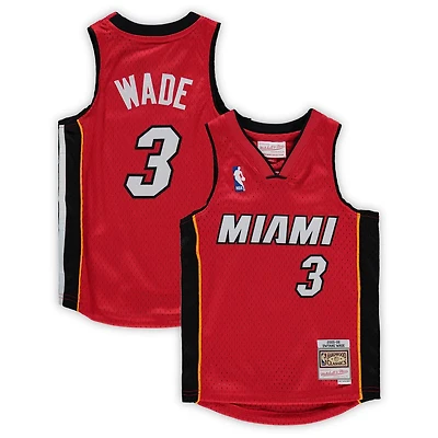 Preschool Mitchell  Ness Dwyane Wade Miami Heat 2005-06 Hardwood Classics Player Jersey