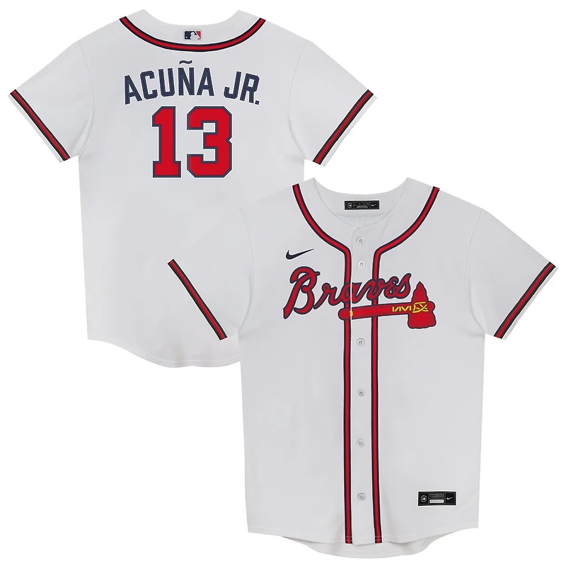 Preschool Nike Ronald Acua Jr Atlanta Braves Home Replica 20 Player Jersey