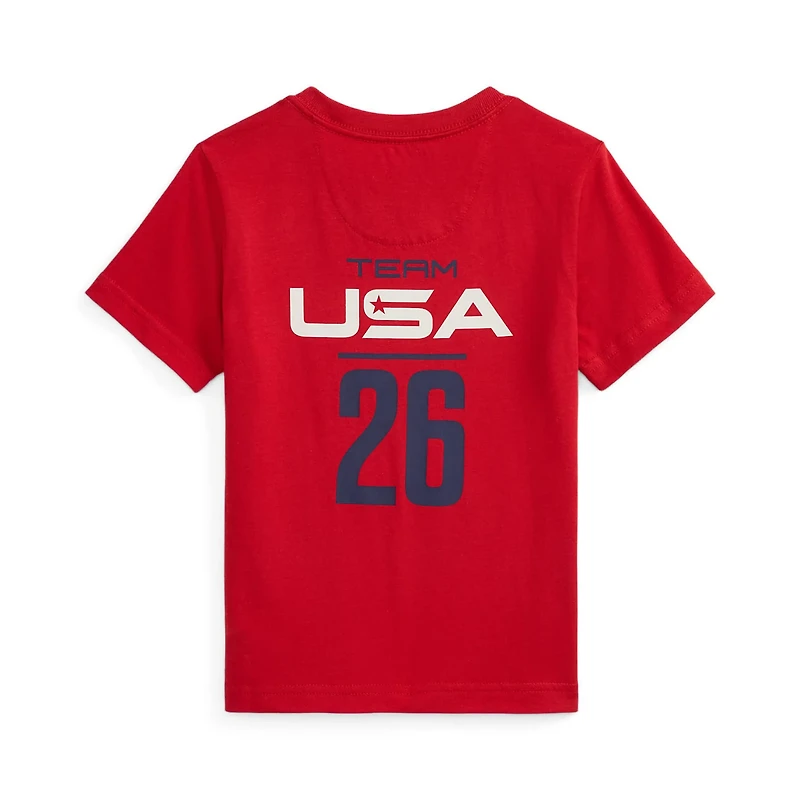 Preschool Polo Ralph Lauren Team USA Cotton Graphic Tee