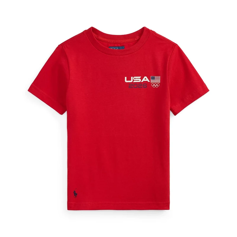 Preschool Polo Ralph Lauren Team USA Cotton Graphic Tee