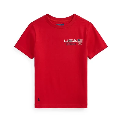 Preschool Polo Ralph Lauren Team USA Cotton Graphic Tee