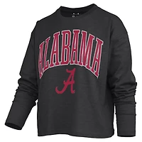 Pressbox Alabama Crimson Tide Motley Boxy Waist-Length Long Sleeve T-Shirt