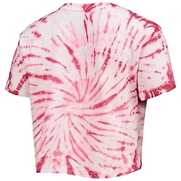 Pressbox Alabama Tide Showtime Tie-Dye Crop T-Shirt