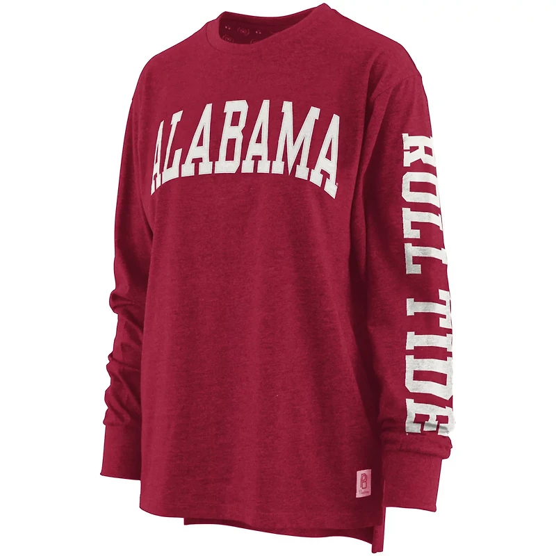 Pressbox Alabama Tide Two-Hit Canyon Long Sleeve T-Shirt