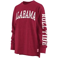 Pressbox Alabama Tide Two-Hit Canyon Long Sleeve T-Shirt